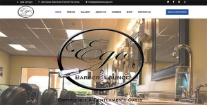 Image of ego barber lounge wordpress website designed by webedge